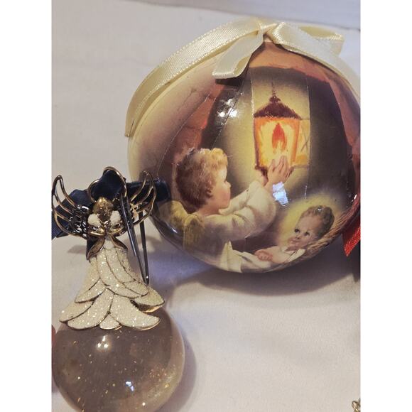 LOT OF 7 STYLE CHRISTMAS Ornaments Decor Antique dolls cross - Picture 4 of 6